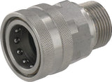 Schnellkupplung Ø18,2mm x AG 1/2" RVS
