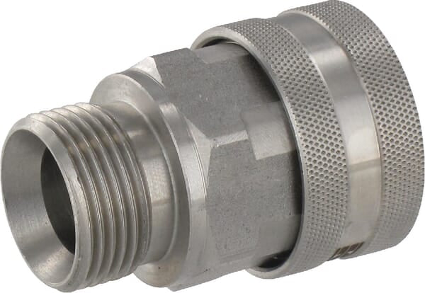 Schnellkupplung Ø18,2mm x AG M22 RVS