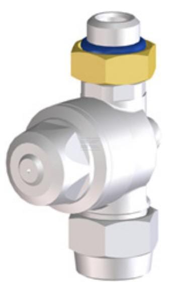 Düse mit 1/4"-BSP-Mutter, FKM-Membran, O-Ring, 3/8"-BSP-Kappe