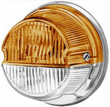 Richtungs- und Positionslicht 18 / 3W, rund, 12V, gelb / transparent, Ø 78mm, Hella