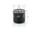 W 6018 Ölfilter SpinOn