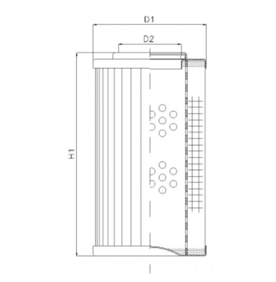 R283T60 Hydraulikfilterelement (Rücklauffilter)