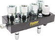 Multifaster DN12-4 x 1/2" BSPP 1 x elektrisch beweglicher Teilstecker