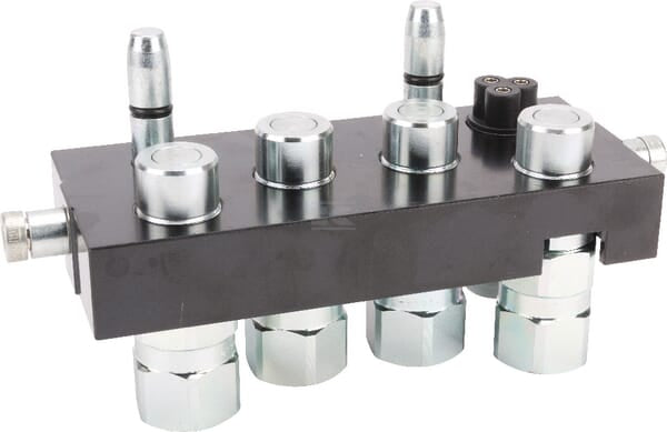 Multifaster DN12-4 x 1/2" BSPP 1 x elektrisch beweglicher Teilstecker