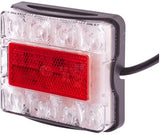 LED Heckleuchte 96 x 80 mm  12 V / 24 V  50 cm Kabel
