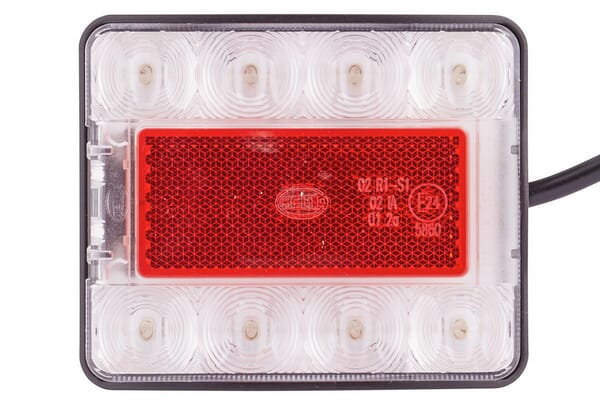 LED Heckleuchte 96 x 80 mm  12 V / 24 V  50 cm Kabel