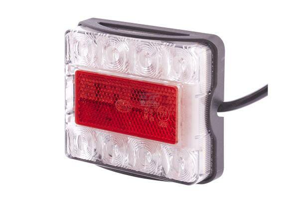 LED Heckleuchte 96 x 80 mm  12 V / 24 V  50 cm Kabel