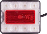 LED Heckleuchte 96 x 80 mm  12 V / 24 V  50 cm Kabel