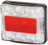 LED Heckleuchte 96 x 80 mm  12 V / 24 V  50 cm Kabel