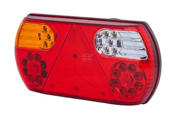 LED-Rückleuchte ValueFit 24 V links mit Dreieck-Rückstrahler
