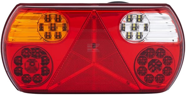 LED-Rückleuchte ValueFit 24 V links mit Dreieck-Rückstrahler