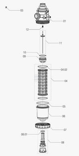 Saugfilter 1 1/2"