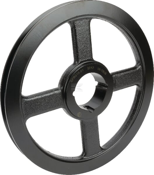 Keilriemenscheibe 1 Rille B oder SPB Durchmesser 322 mm für Taperlockbuchse 2012 Kramp