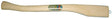 Axtstiel gebogen kop 64x22mm