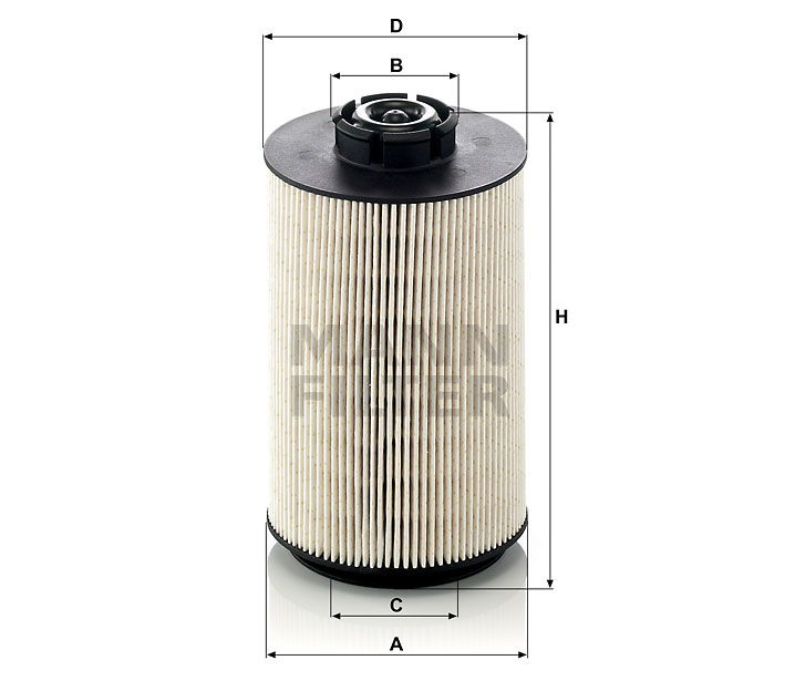 PU 1058 x Kraftstofffilterelement (metallfrei)