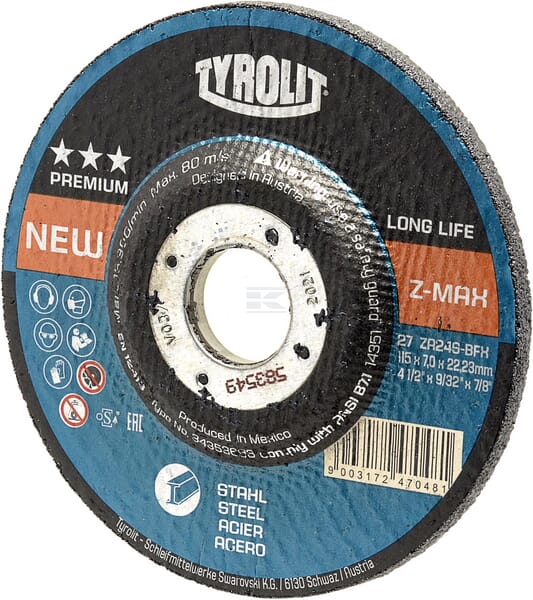 Schleifscheibe 115 x 7 x 22,23 mm ZA24S-BFX