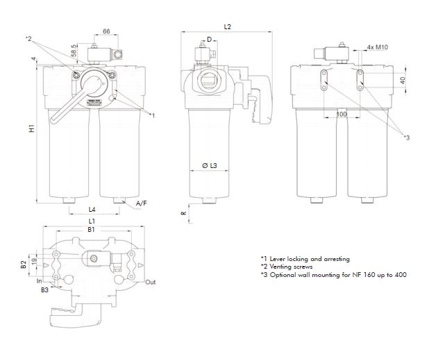 FDD040XD160000BB7DS000S0 Leitungsfiltergehäuse (Druckfilter)