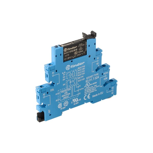 Relais-Schnittstelle Mod. (EMR)Schraube.6,2mm.1CO 6A/12V DC sens/AgNi