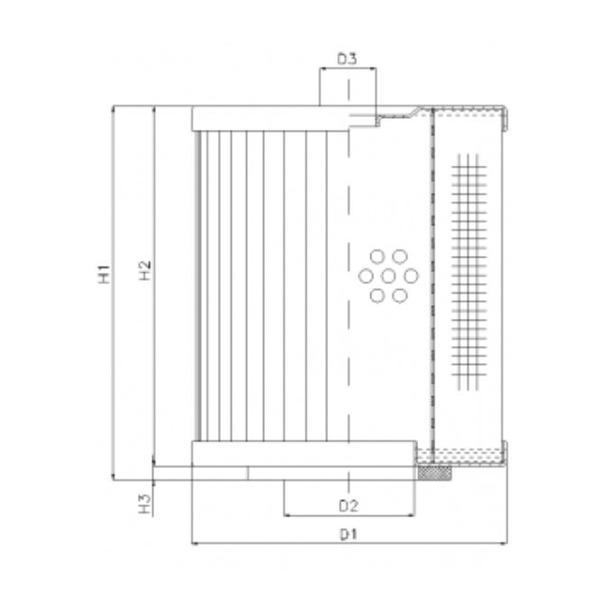 D261C25 Hydraulikfilterelement (Druckfilter)