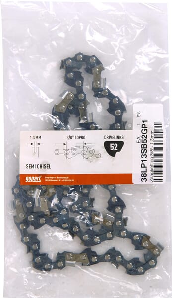 Sägekette, 3/8", 1,3 mm, 52 DL, gopart