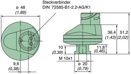 39 050 70 702 Wartungsschalter, Schließer, 50mbar