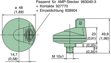 39 065 70 852 Wartungsschalter, Schließer, 65 mbar