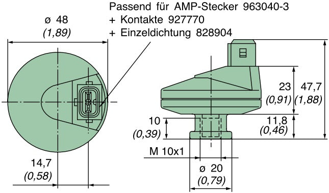 39 080 70 802 Wartungsschalter, Schließer, 80mbar