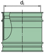 39 600 27 999 Verbindungsstutzen 110 x 72mm (TPE)
