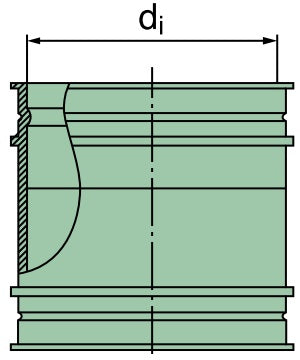 39 800 27 999 Verbindungsstutzen 150 x 72mm (TPE)