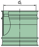 39 800 27 999 Verbindungsstutzen 150 x 72mm (TPE)