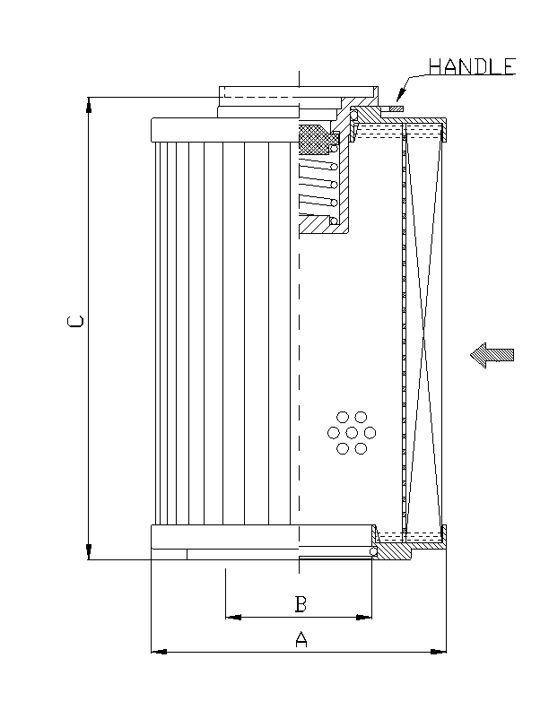 R164G25B Hydraulikfilterelement (Rücklauffilter)