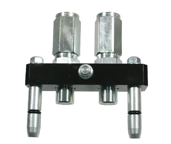 Multifaster DN10-2 x 1/2" BSPP beweglicher Teilstecker