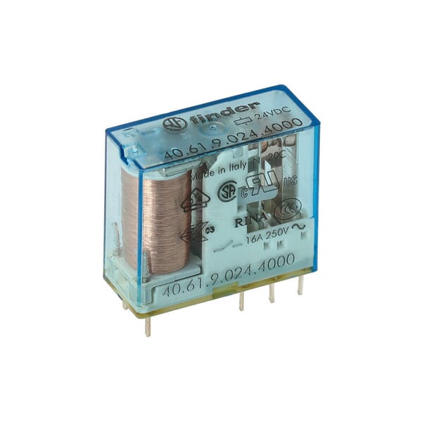 PCB/Steckverbindung rel.5mm.pinning 1CO 16A/24V DC SENS/AgSnO2