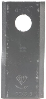 Mähmesser links 98x45x3,5 mm, Bohrung Ø 16,50 mm, geeignet für Morra, 25er-Packung
