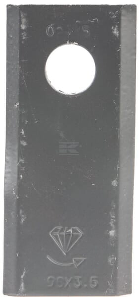 Mähmesser links 98x45x3,5 mm, Bohrung Ø 16,50 mm, geeignet für Morra, 25er-Packung