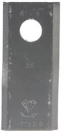 Mähmesser links 98x45x3,5 mm, Bohrung Ø 16,50 mm, geeignet für Morra, 25er-Packung