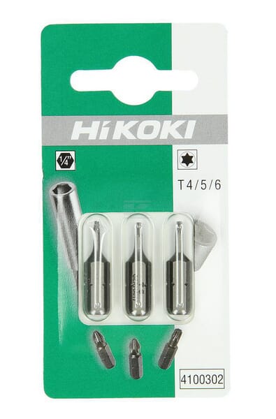 Torx-Bits 1/4" T4/T5/T6-25 mm (3x)