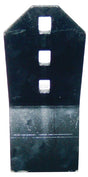 Grubberspitze 240x100x8mm, gehärtet, flach, 3 Löcher, passend für Väderstad