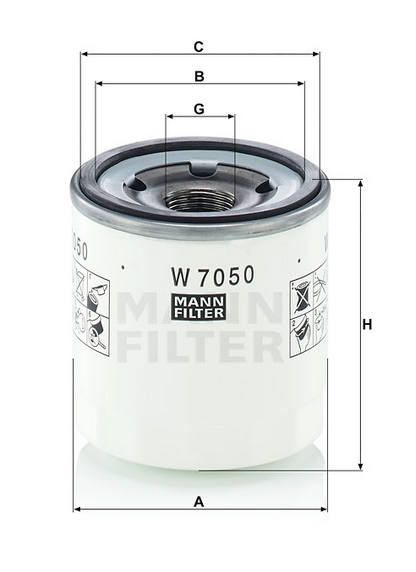 W 7050 Wechselfilter