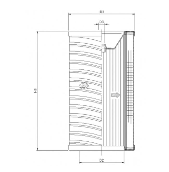 R731T25 Hydraulikfilterelement (Rücklauffilter)