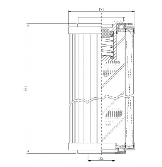 R140T250B Hydraulikfilterelement (Rücklauffilter)