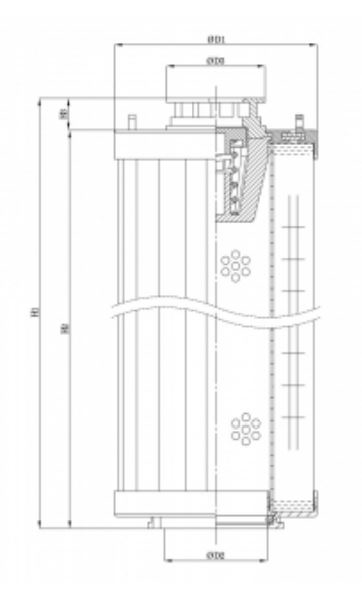 WG926 Hydraulikfilterelement (Rücklauffilter)