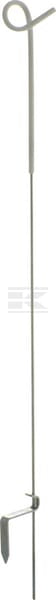 Zaunpfosten 109cm x Ø6,5 mm 10,0 mm Spitzenlänge 17cm AKO