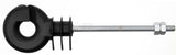 Ringisolator metrisches Gewinde M6x80 mm, schwarz AKO