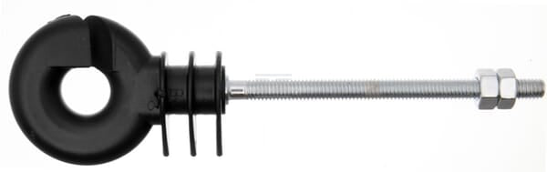 Ringisolator metrisches Gewinde M6x80 mm, schwarz AKO