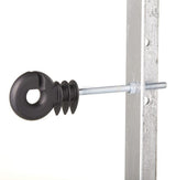 Ringisolator metrisches Gewinde M6x80 mm, schwarz AKO