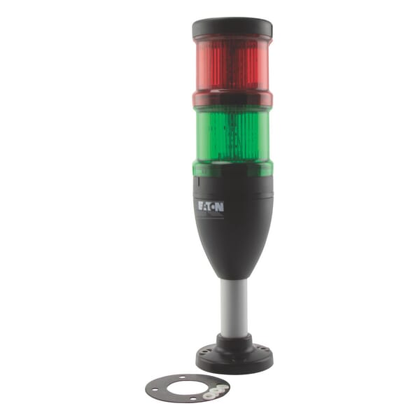 Signalsäule + LED 24 V rot/grün komplett