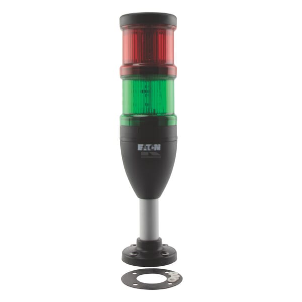 Signalsäule + LED 24 V rot/grün komplett