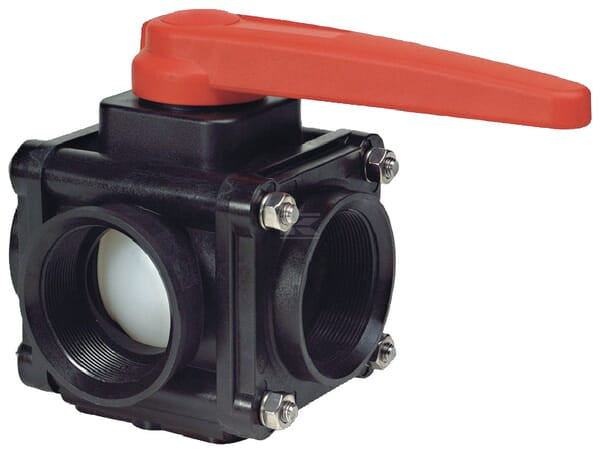 Kugelhahn 3 - Wege 3" F