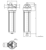 F050DMD0044000B0B60000S0 Leitungsfiltergehäuse (Druckfilter)